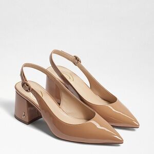 Sam Edelman Nude Petra Slingback Block Heels Size 7
